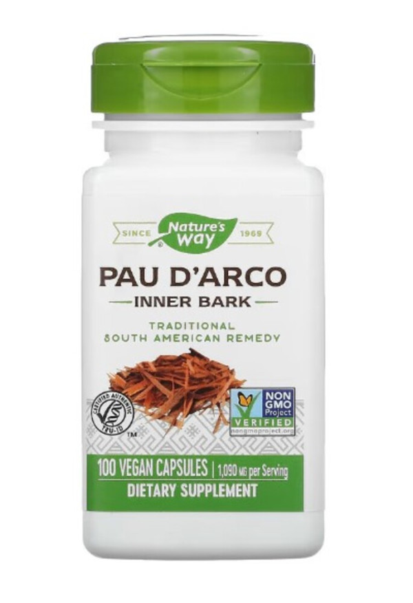 Nature's Way, Pau D'Arco Inner Bark, 545 mg, 100 Vegan Capsules