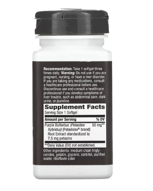 Nature's Way, PETADOLEX, Pro-Active, 50 mg , 60 Softgels