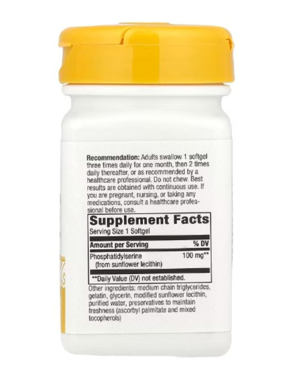 Nature's Way, Phosphatidylserine, 100 mg, 60 Softgels