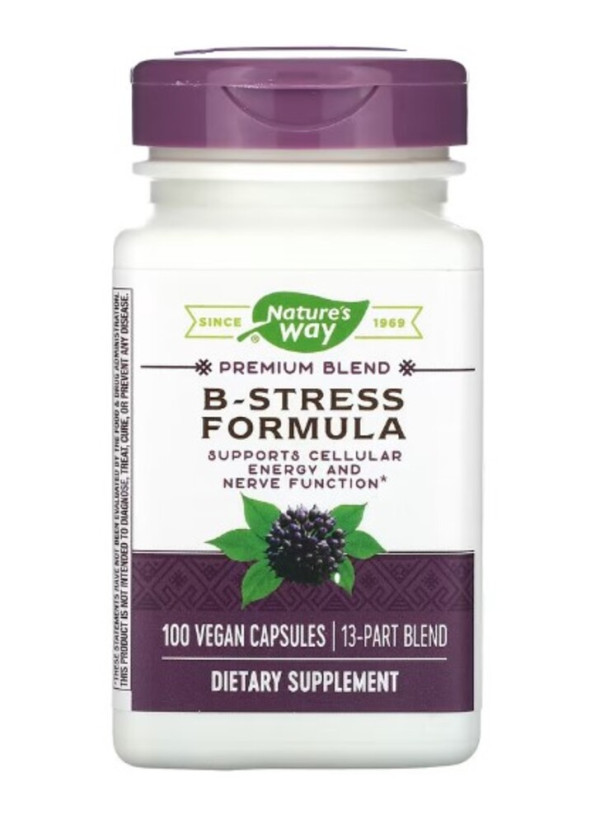 Nature's Way, Premium Blend, B-Stress Formula, 100 Vegan Capsules