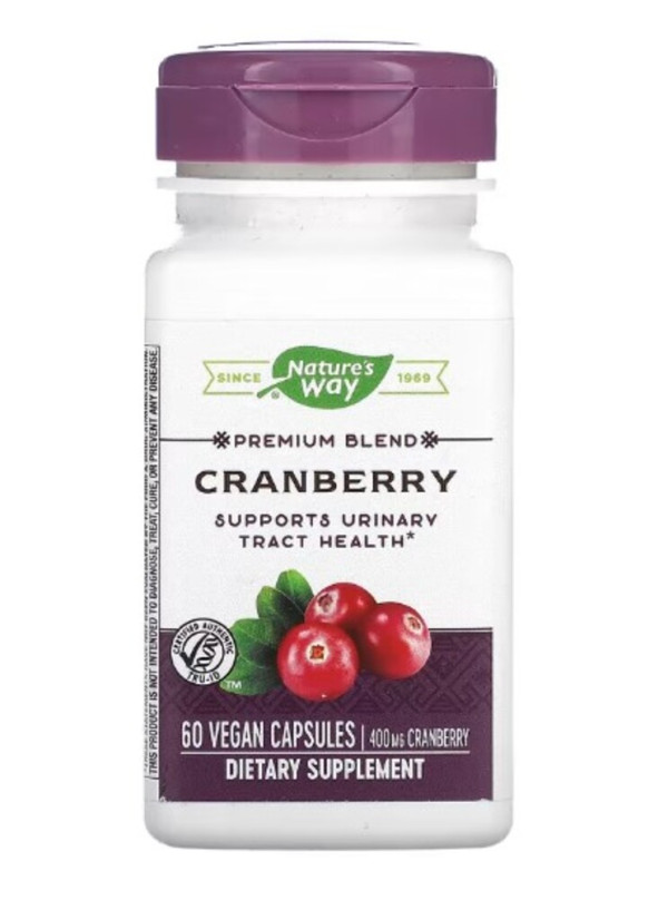 Nature's Way, Premium Blend, Cranberry, 400 mg, 60 Vegan Capsules