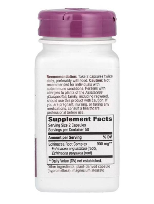 Nature's Way, Premium Blend, Echinacea Root Complex, 450 mg, 100 Vegan Capsules