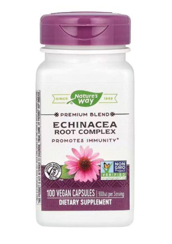 Nature's Way, Premium Blend, Echinacea Root Complex, 450 mg, 100 Vegan Capsules