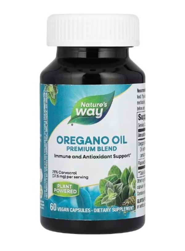 Nature's Way, Premium Blend, Oregano Oil, 60 Vegan Capsules