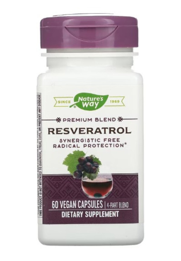 Nature's Way, Premium Blend, Resveratrol, 60 Vegan Capsules