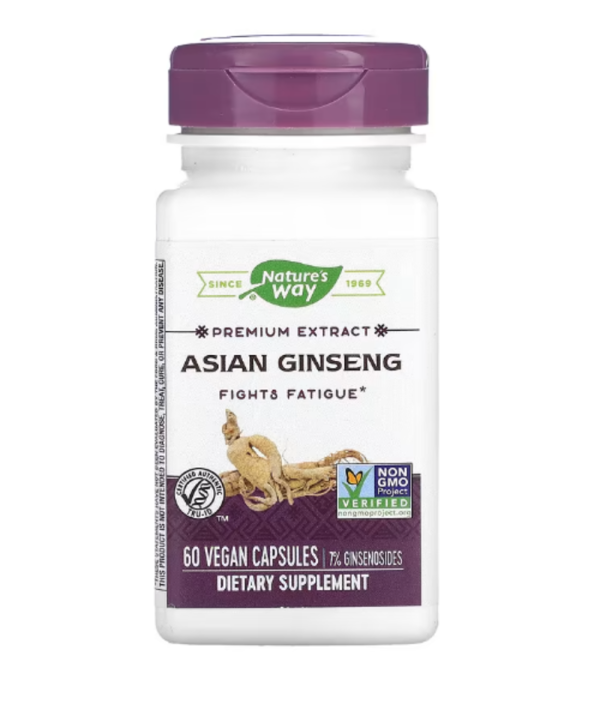 Nature's Way, Premium Extract, Asian Ginseng, 60 Vegan Capsules