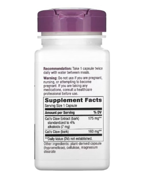 Nature's Way, Premium Extract, Cat's Claw, 175 mg, 60 Vegan Capsules