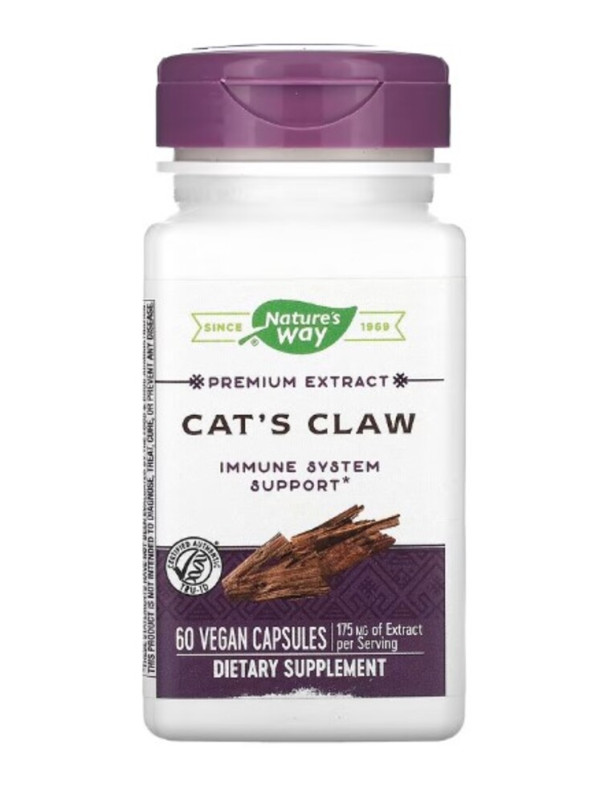 Nature's Way, Premium Extract, Cat's Claw, 175 mg, 60 Vegan Capsules