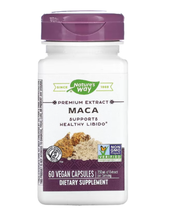Nature's Way, Premium Extract, Maca, 350 mg, 60 Vegan Capsules