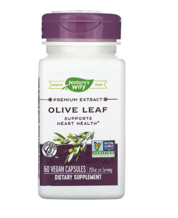Nature's Way, Premium Extract, Olive Leaf, 250 mg, 60 Vegan Capsules