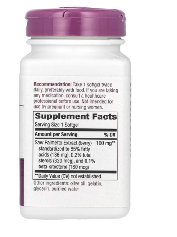 Nature's Way Premium Extract Saw Palmetto - 160 mg - 120 Softgels