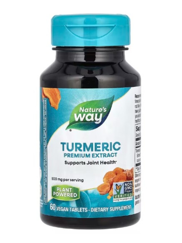 Nature's Way, Premium Extract, Turmeric, 500 mg , 60 Tablets