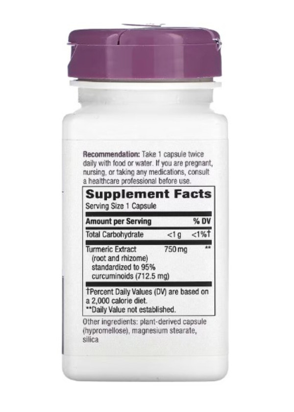 Nature's Way, Premium Extract, Turmeric, 750 mg, 60 Vegan Capsules
