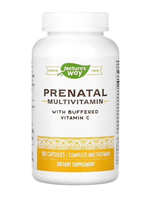 Nature's Way, Prenatal Multivitamin with Buffered Vitamin C , 180 Capsules