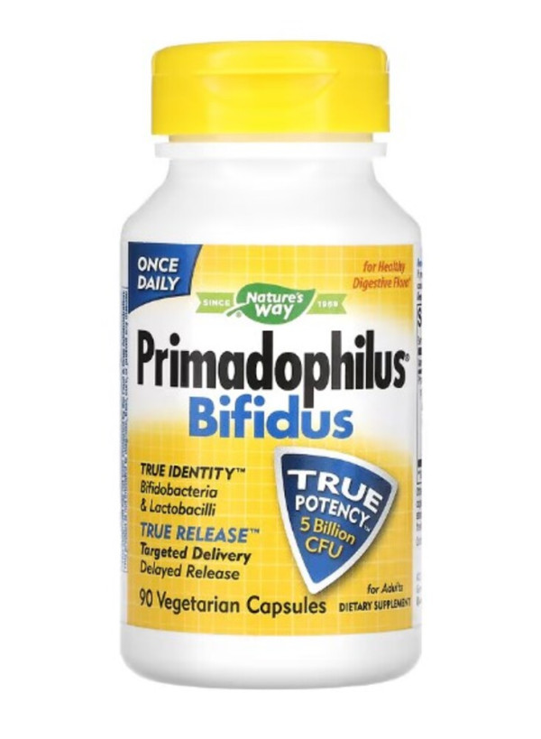 Nature's Way, Primadophilus Bifidus, For Adults, 5 Billion CFU, 90 Vegetable Capsules