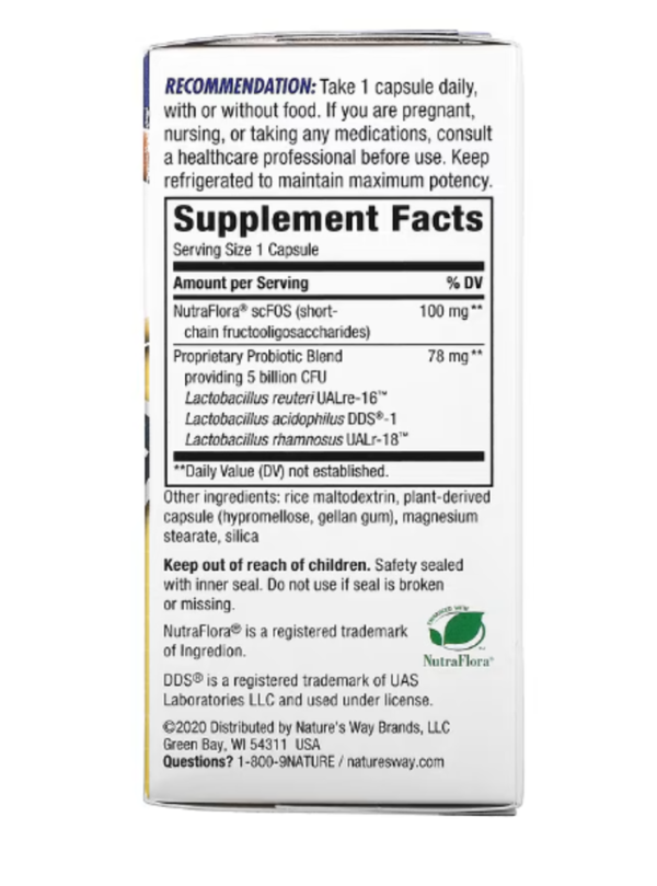 Nature's Way, Primadophilus Reuteri, Superior Probiotic, 5 Billion CFU, 90 Capsules