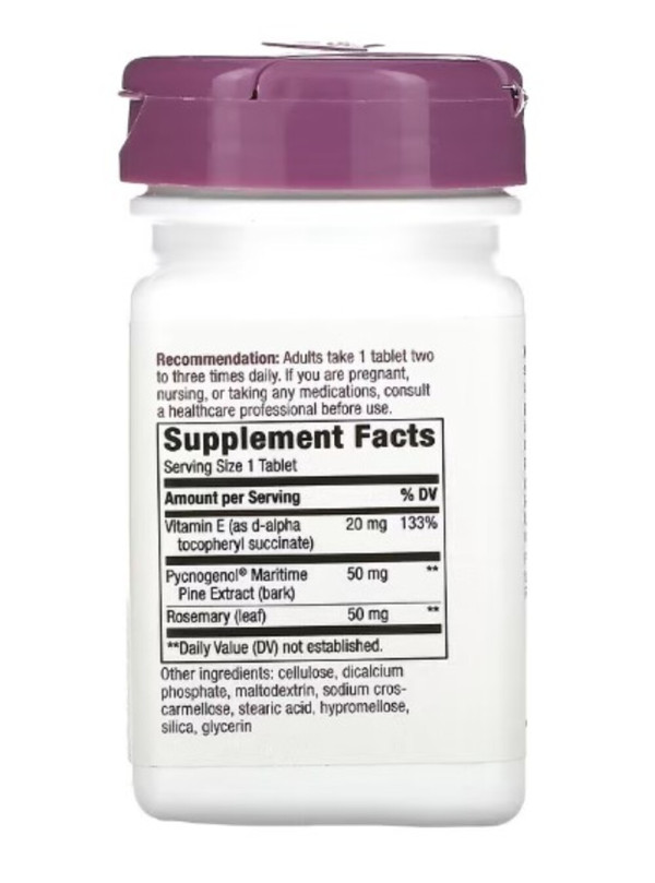 Nature's Way, Pycnogenol, 50 mg, 30 Vegan Tablets