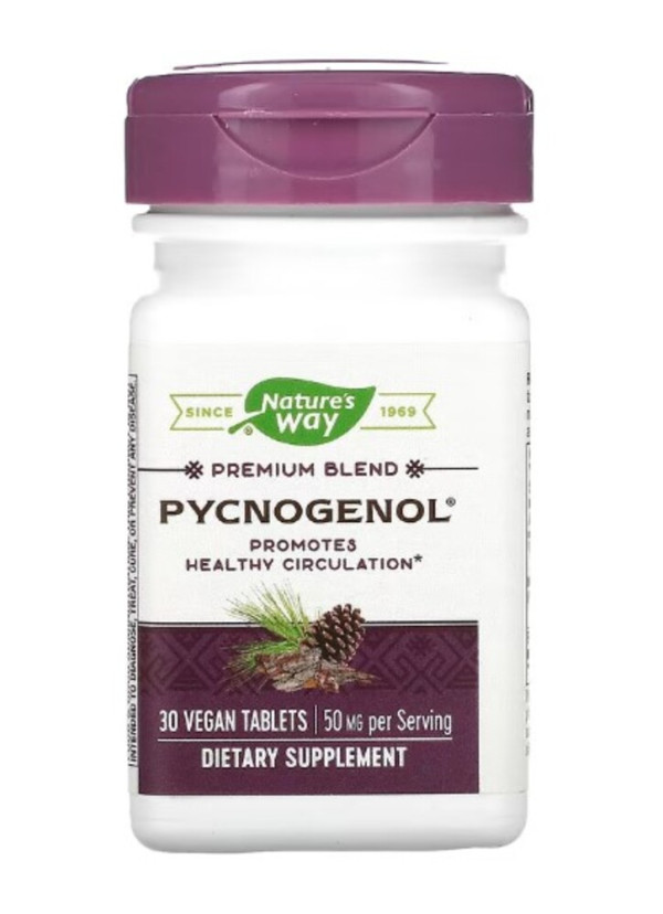Nature's Way, Pycnogenol, 50 mg, 30 Vegan Tablets