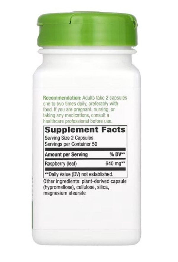 Nature's Way, Raspberry Leaf, 450 mg, 100 Vegan Capsules