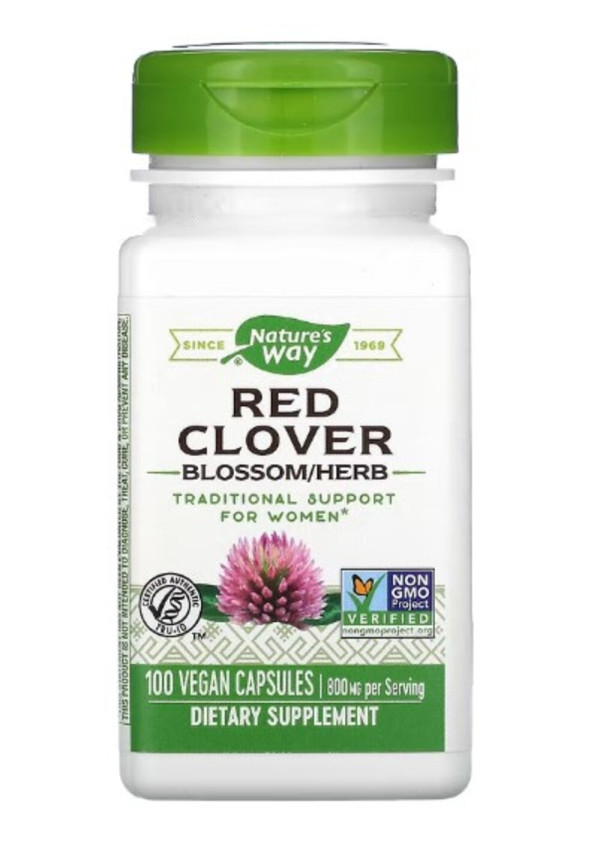 Nature's Way, Red Clover Blossom/Herb, 800 mg, 100 Vegan Capsules (400 mg per Capsule)