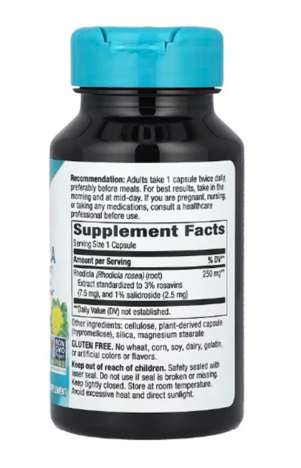Nature's Way, Rhodiola, 250 mg, 60 Vegan Capsules