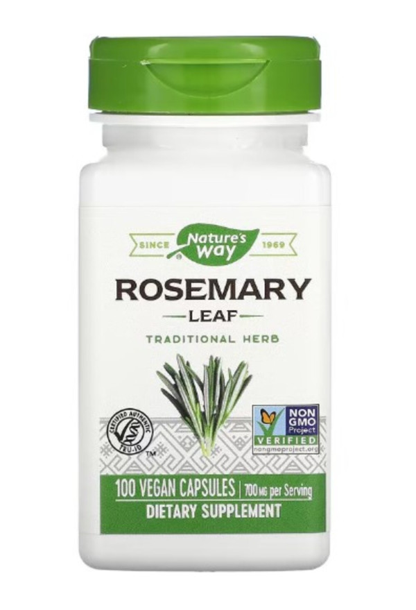 Nature's Way, Rosemary Leaf, 700 mg, 100 Vegan Capsules (350 mg per Capsule)