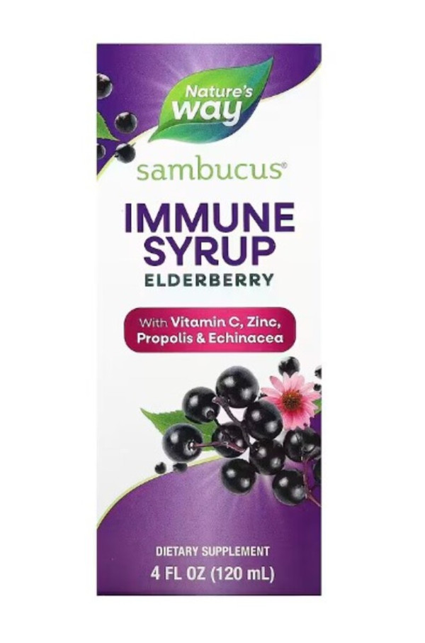 Nature's Way, Sambucus, Immune Syrup, Elderberry, 4 fl oz (120 ml)