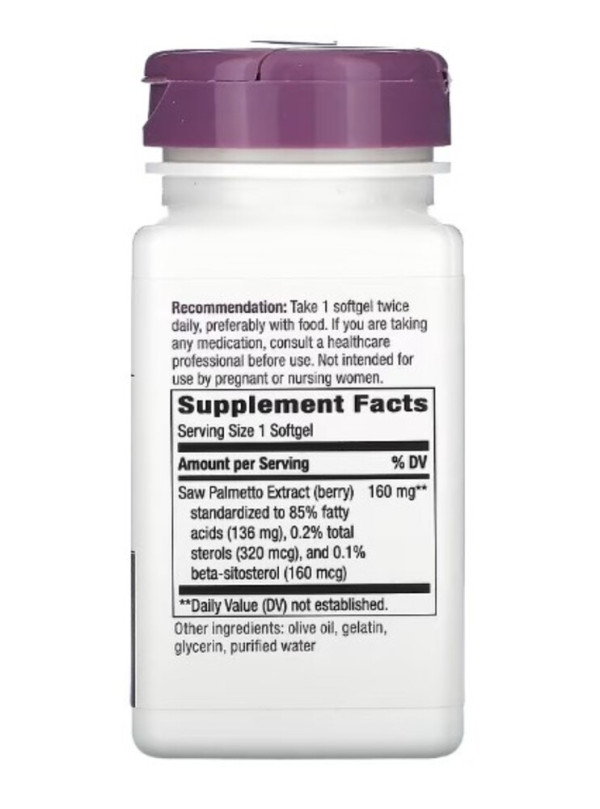 Nature's Way, Saw Palmetto, 160 mg, 60 Softgels