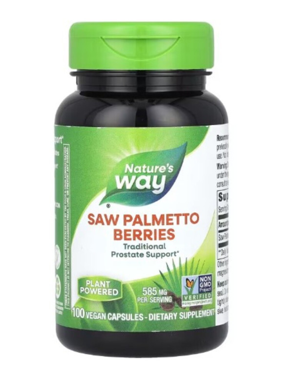 Nature's Way, Saw Palmetto Berries, 585 mg, 100 Vegan Capsules