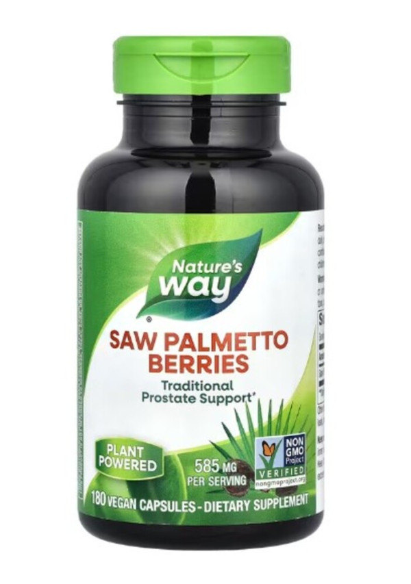Nature's Way, Saw Palmetto Berries, 585 mg, 180 Vegan Capsules