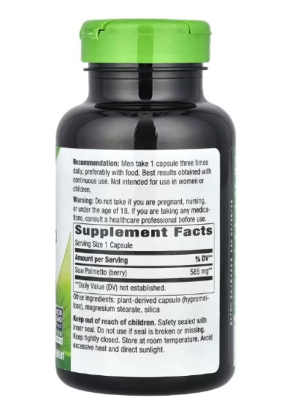 Nature's Way, Saw Palmetto Berries, 585 mg, 180 Vegan Capsules