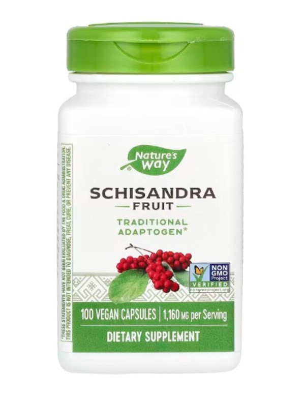 Nature's Way, Schisandra Fruit, 1,160 mg, 100 Vegan Capsules (580 mg per Capsule)