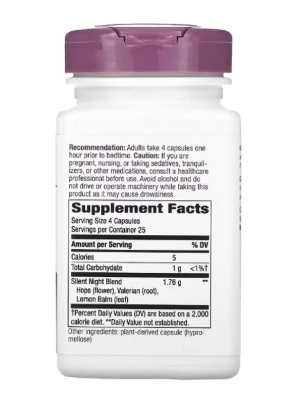 Nature's Way, Silent Night, Traditional Sleep Formula, 100 Vegan Capsules