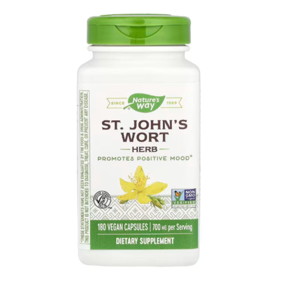 Nature's Way, St. John's Wort Herb, 700 mg, 180 Vegan Capsules (350 mg per Capsule)