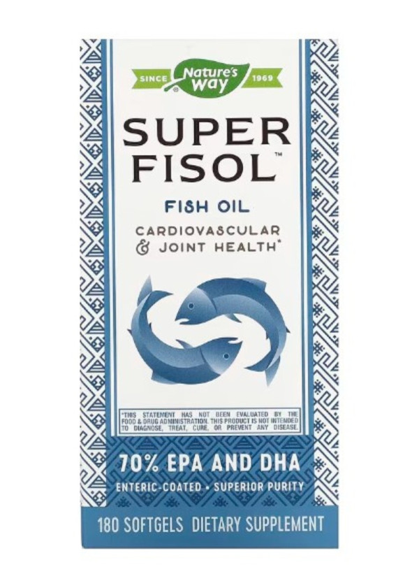 Nature's Way, Super Fisol, Fish Oil, 180 Softgels