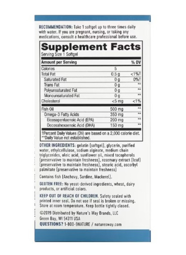 Nature's Way, Super Fisol, Fish Oil, 180 Softgels
