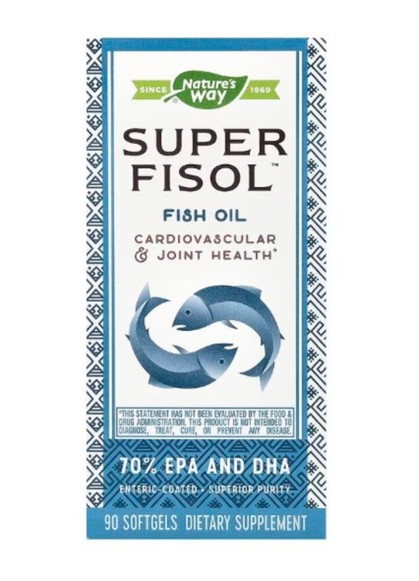 Nature's Way, Super Fisol, Fish Oil, 90 Softgels
