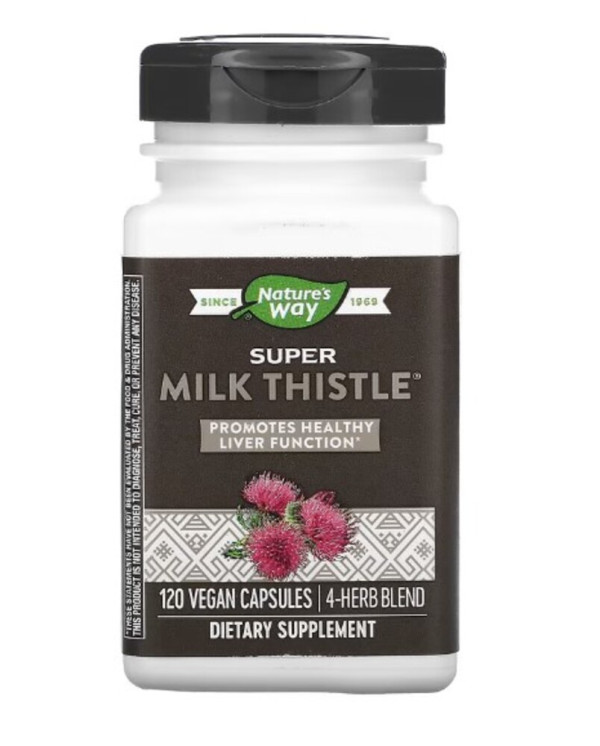 Nature's Way, Super Milk Thistle, 120 Vegan Capsules