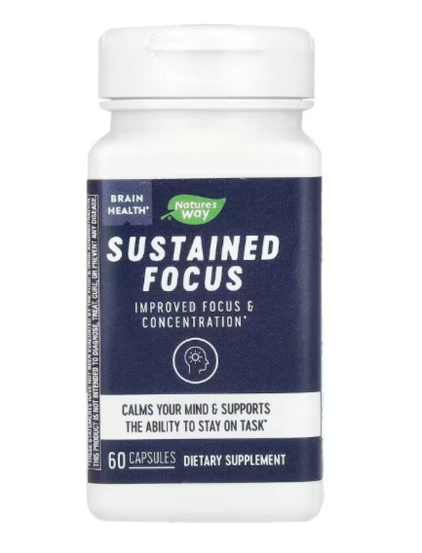 Nature's Way, Sustained Focus, 60 Capsules