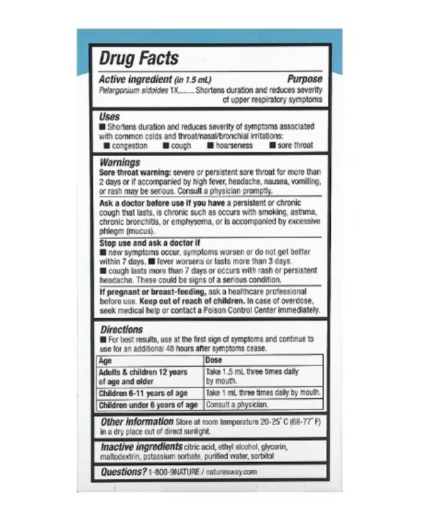 Nature's Way, Umcka, ColdCare, 1 fl oz (30 ml)