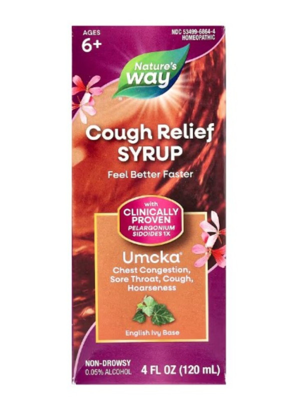 Nature's Way, Umcka, Cough Relief Syrup, Ages 6+, 4 fl oz (120 ml)