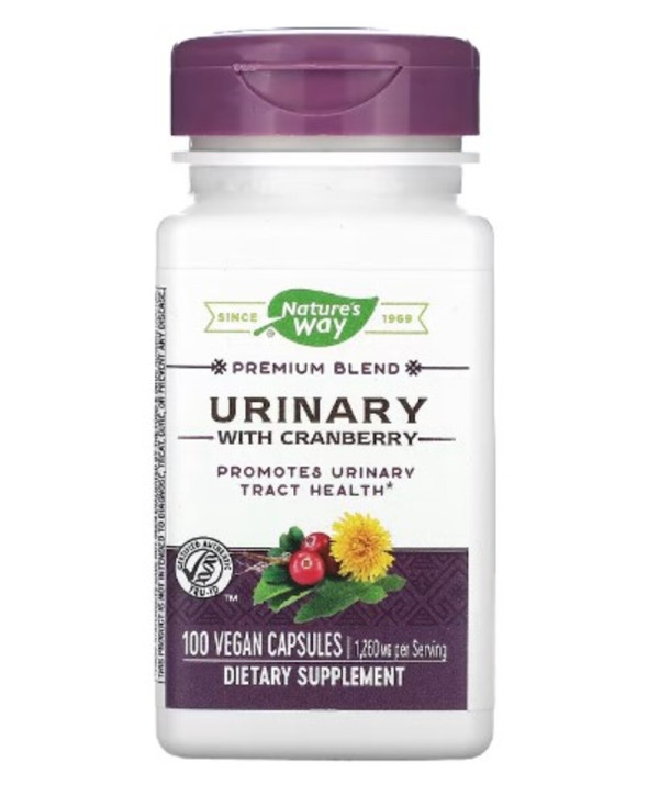 Nature's Way, Urinary with Cranberry, 1,260 mg, 100 Vegan Capsules (420 mg per Capsule)