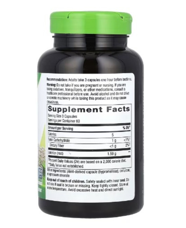 Nature's Way, Valerian Root, 1,590 mg, 180 Vegan Capsules (530 mg per Capsule)