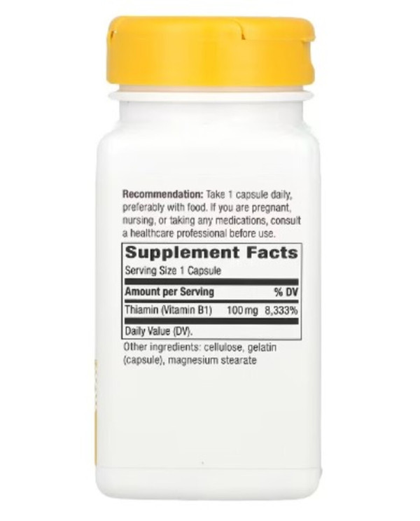 Nature's Way, Vitamin B-1, 100 mg, 100 Capsules