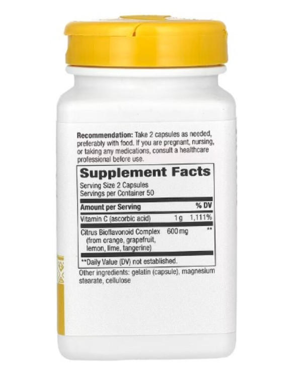 Nature's Way, Vitamin C , 1,000 mg, 100 Capsules (500 mg per Capsule)