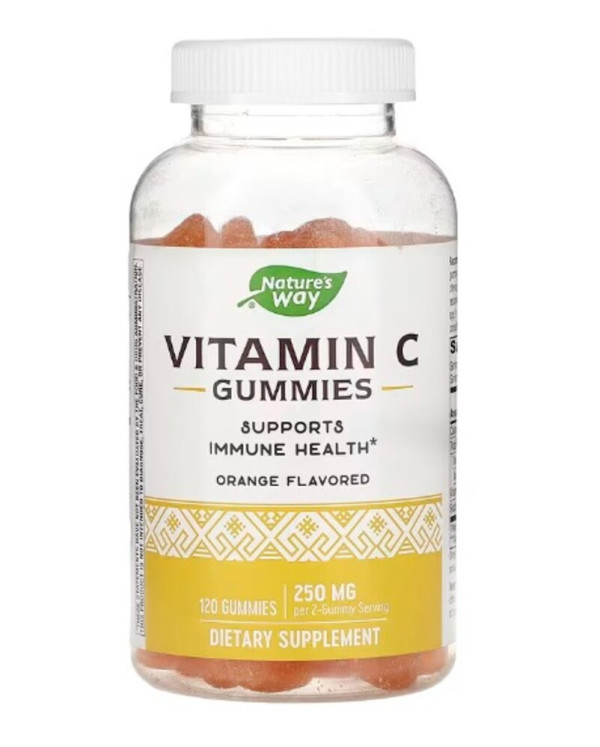 Nature's Way, Vitamin C Gummies, Orange, 250 mg, 120 Gummies