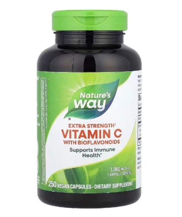 Nature's Way, Vitamin C with Bioflavonoids, 1,000 mg, 250 Vegan Capsules