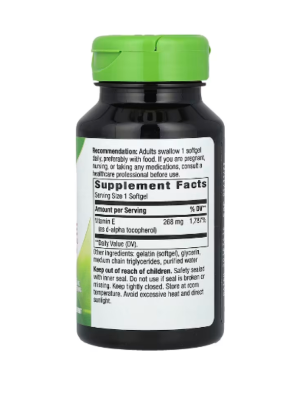 Nature's Way, Vitamin E, 268 mg, 100 Softgels, Near EXP- Mar-2025