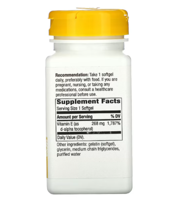 Nature's Way, Vitamin E, 400 IU, 100 Softgels