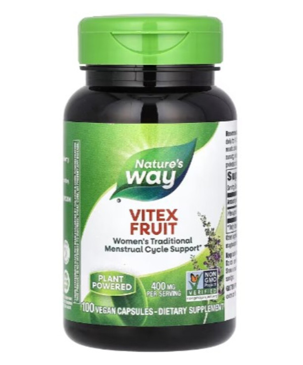 Nature's Way, Vitex Fruit, 400 mg, 100 Vegan Capsules